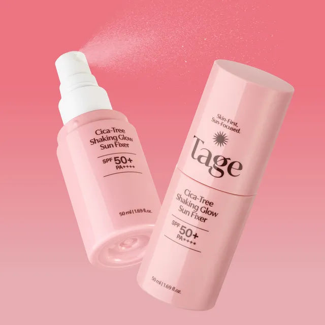 Fijador de Maquillaje y Protector Solar Cica-Tree Shaking Glow Sun