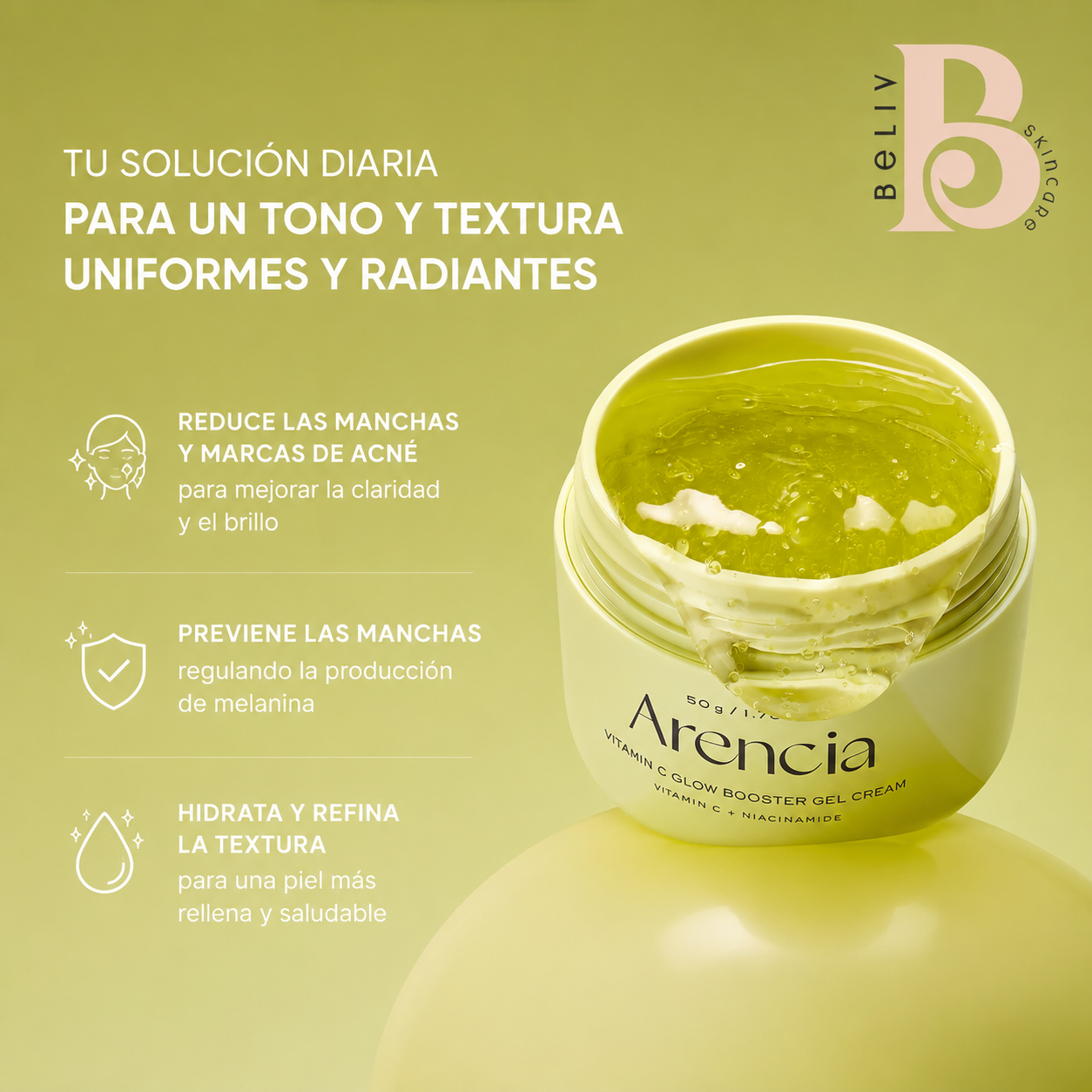 Arencia - Vitamin C Glow Booster Gel Cream 50g