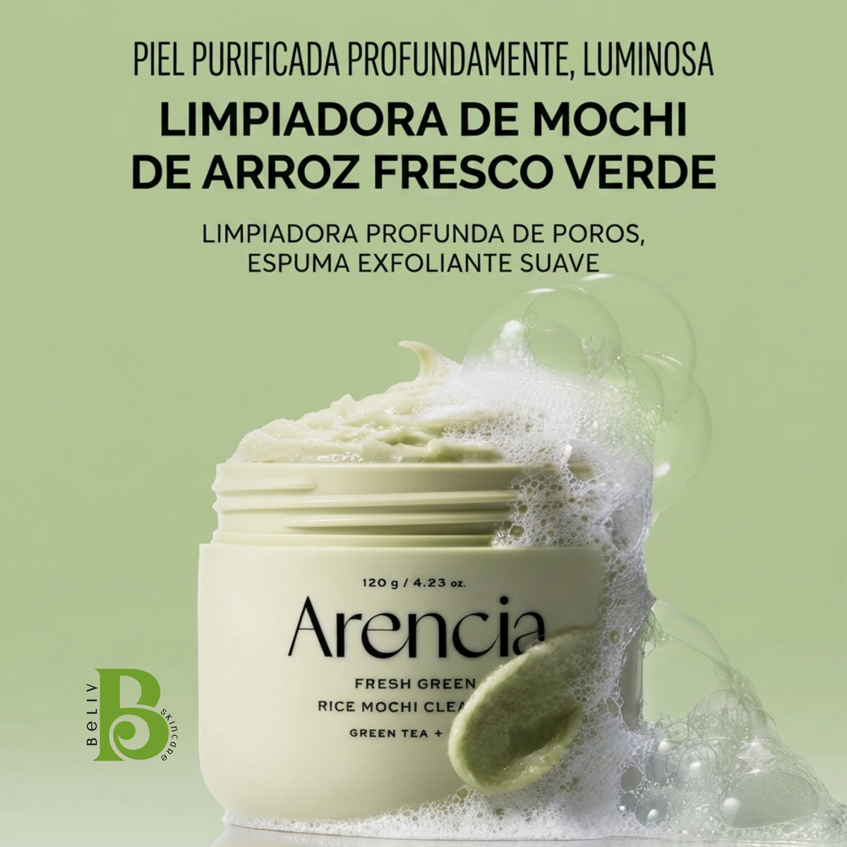 Arencia - Fresh Green Rice Mochi Cleanser-120GR