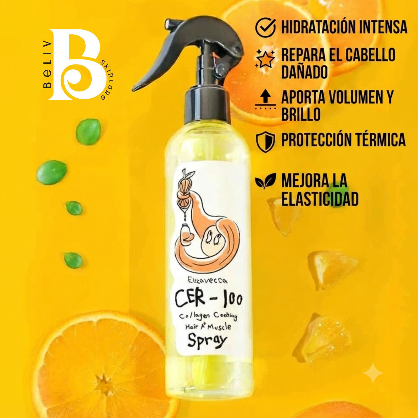 Elizavecca CER-100 Collagen Coating Hair A+ Muscle Spray 250ML