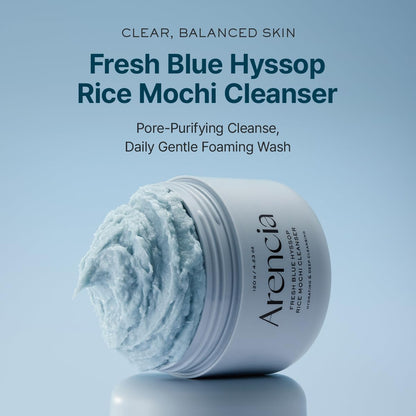 Arencia - Fresh Blue Hyssop Rice Mochi Cleanser - 120 gr