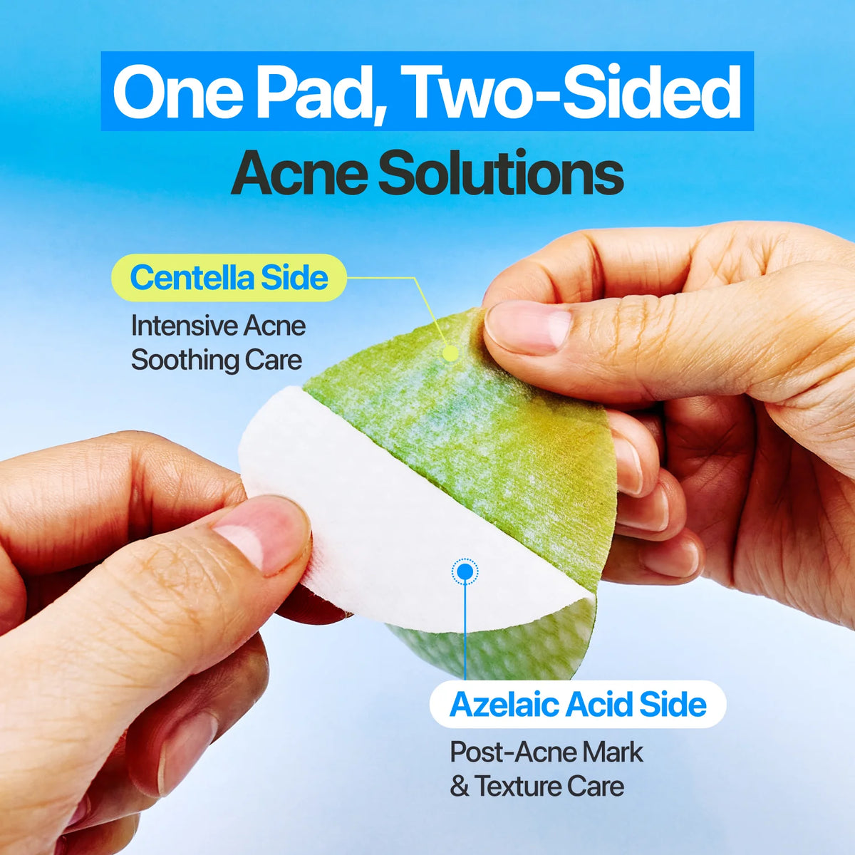Numbuzin - Zero Blemish Azela Cica Balancing Dual Pads 60