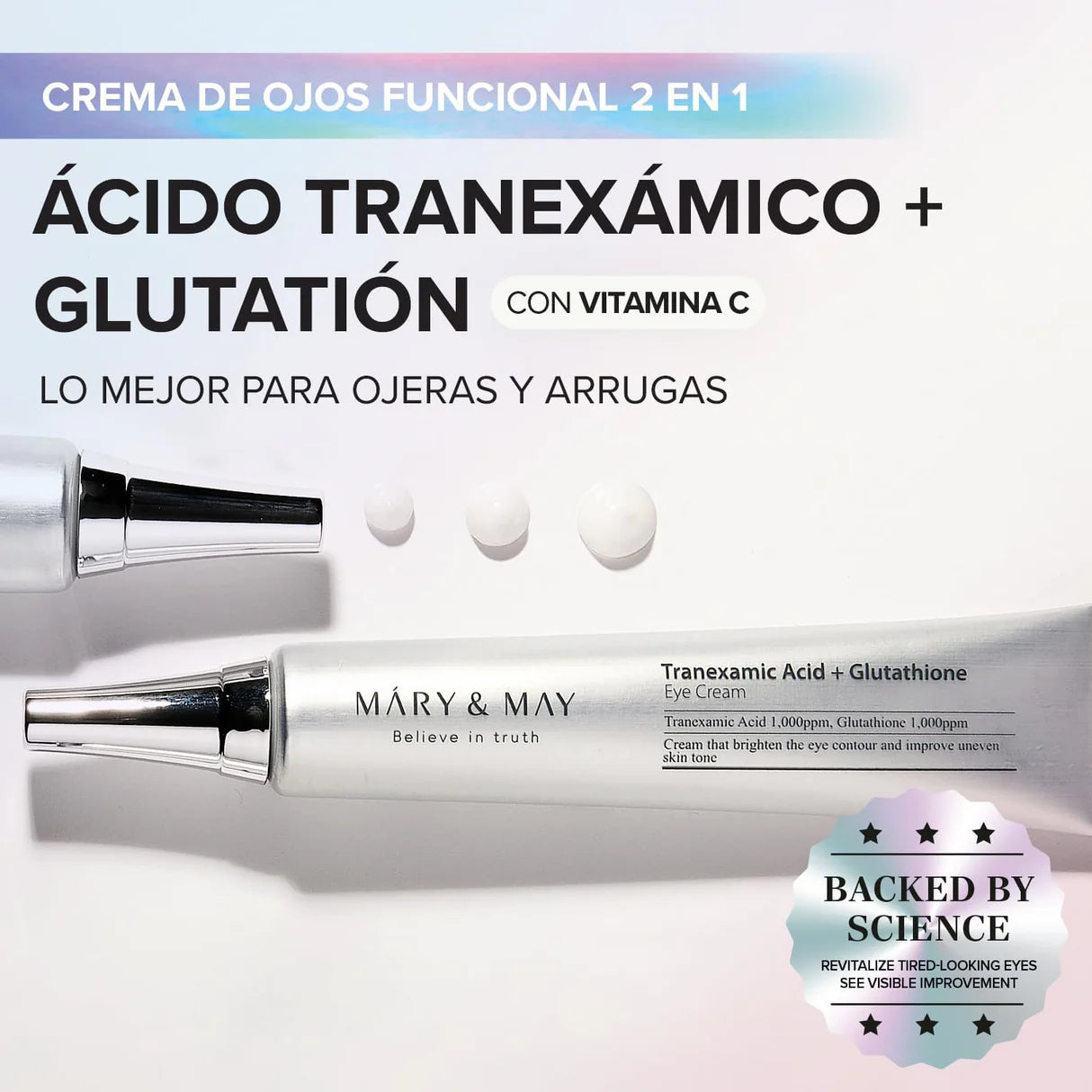Mary&May - Tranexamic Acid + Glutathione Eye Cream 30ML
