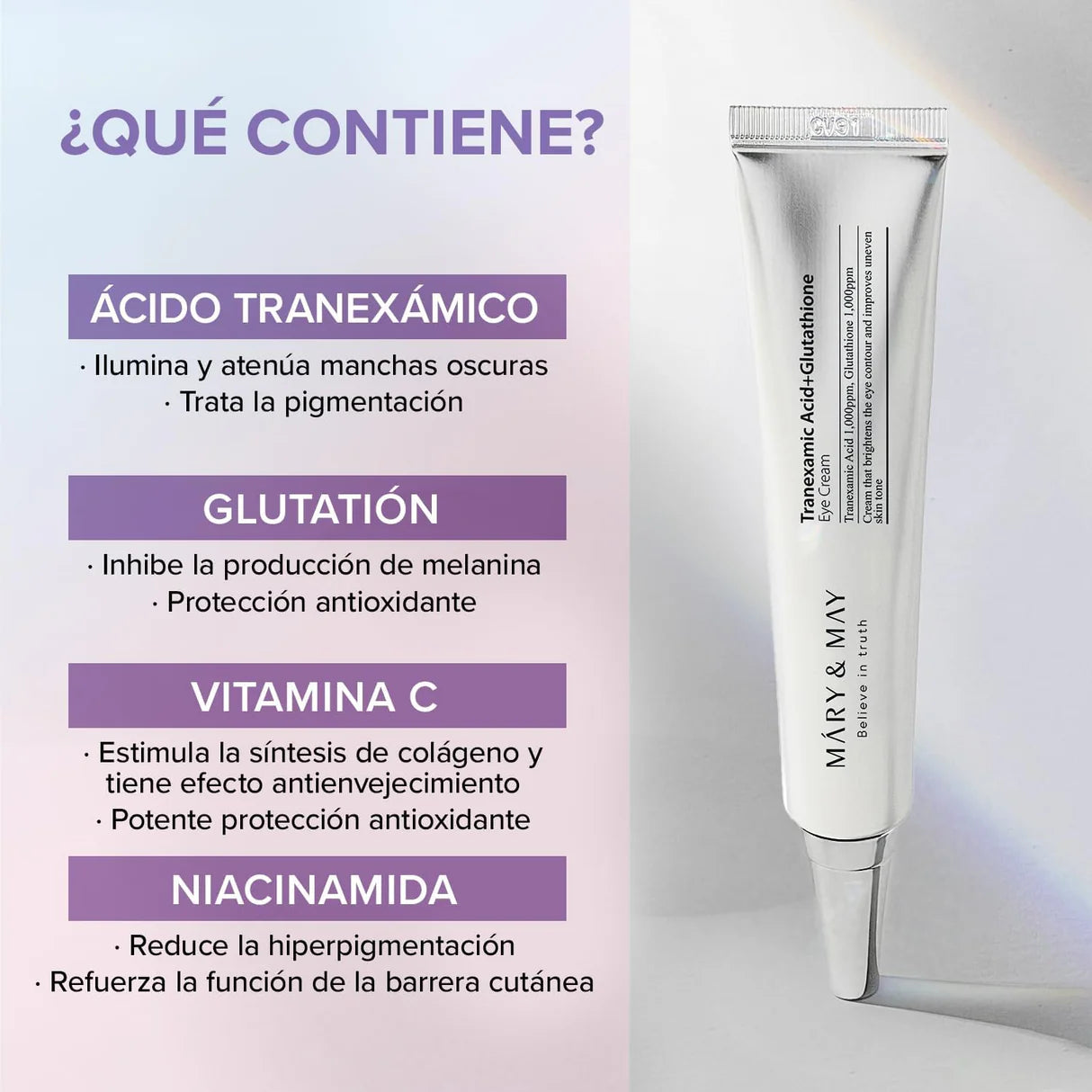 Mary&May - Tranexamic Acid + Glutathione Eye Cream 30ML